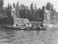 008  4 scouter i kanot, 40-tal