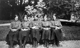 Wallinumkårens patrulledare på Södertuna 1915