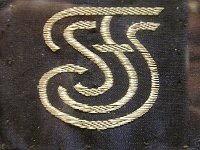 31 maerken SSF  Förstoring av SFS förbundsmärke som satt på axelklaffen.